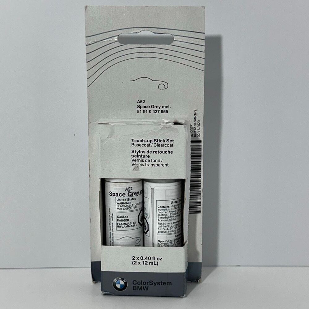 BMW Space Grey Met. S52 Genuine Factory Touch-up Stick Set Color System
